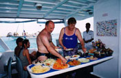 Lunch on board, Island Explorer Cruise